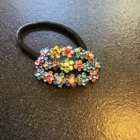 NEW Rhinestone Ponytail Holder- Hair Ties / Crystal Hair Accessory